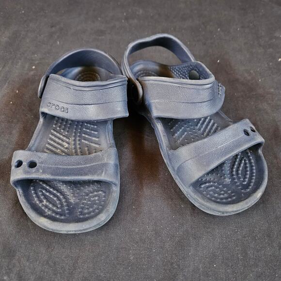 Crocs Crocband Open Toe Kids Size C11 Navy Blue Slip On Sandals Waterproof - Picture 1 of 8